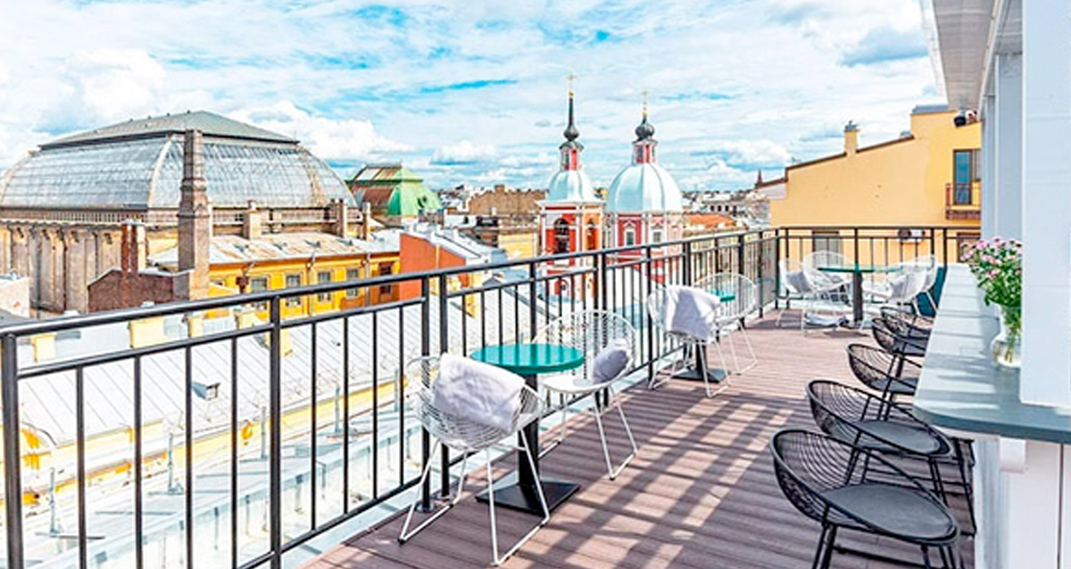 рестораны с террасами в Спб