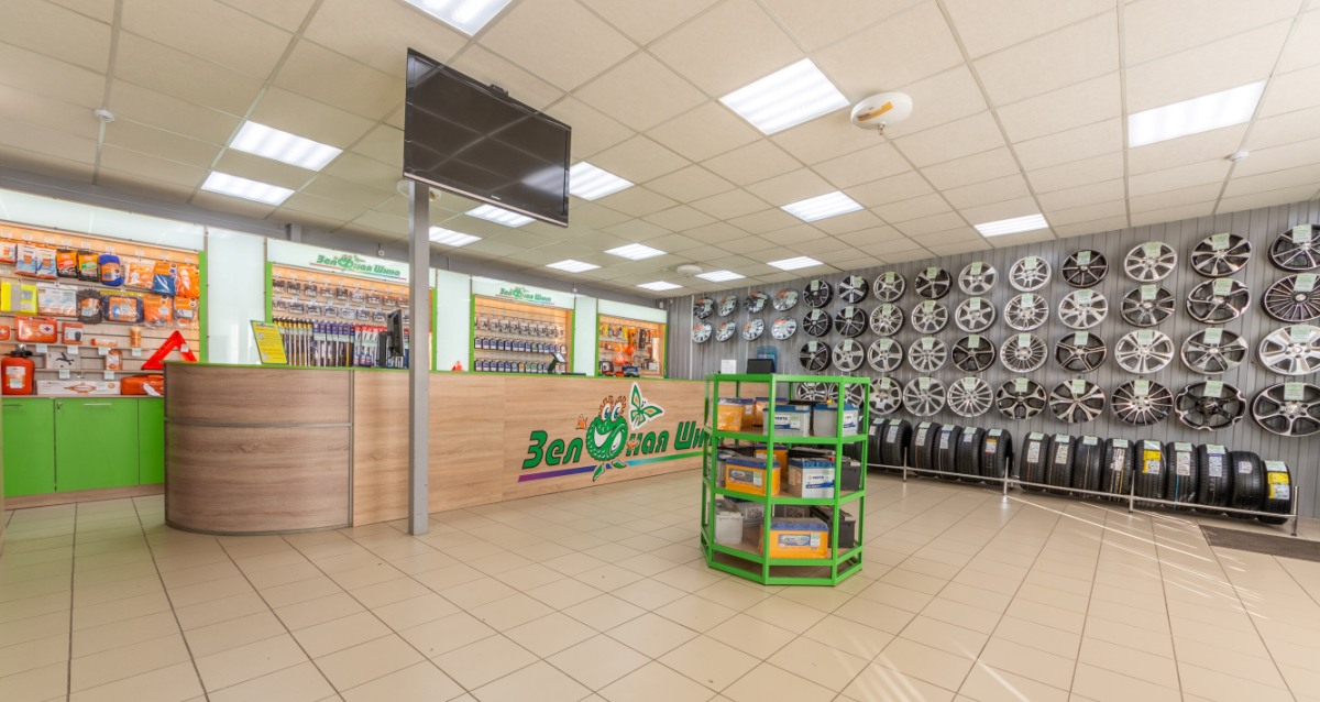 шиномонтаж в сети центров «Зеленая Шина»