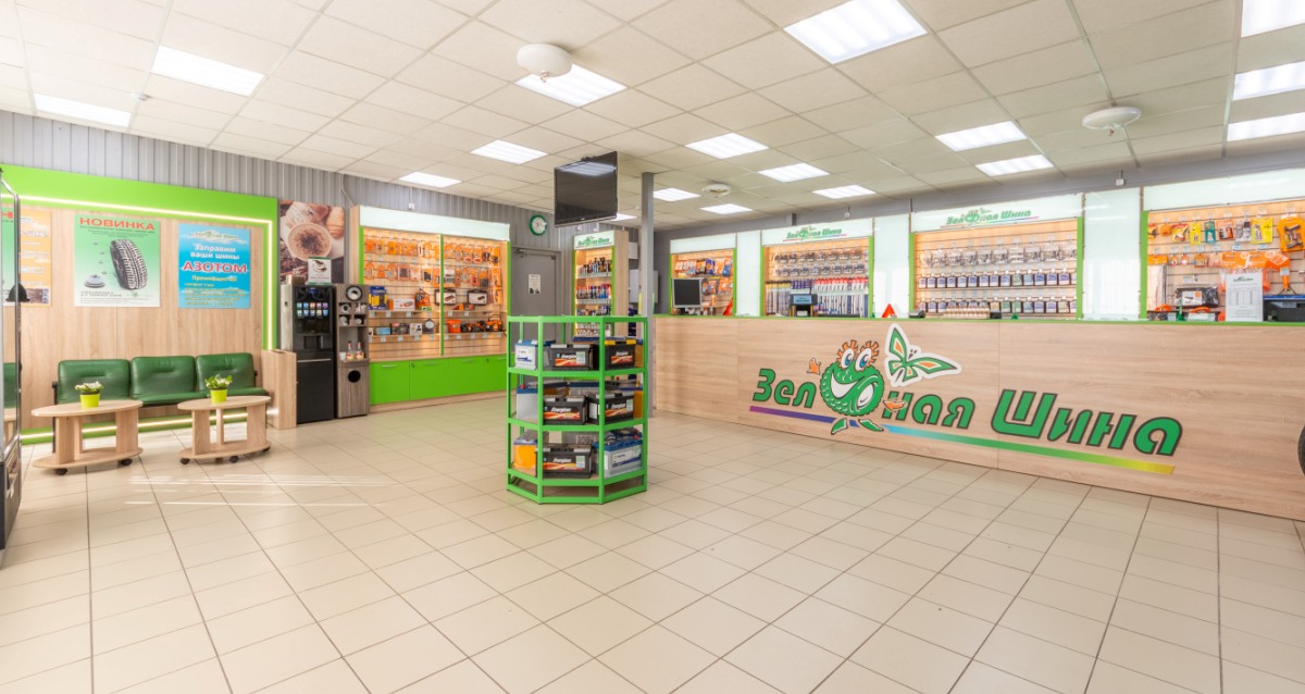 шиномонтаж в сети центров «Зеленая Шина»