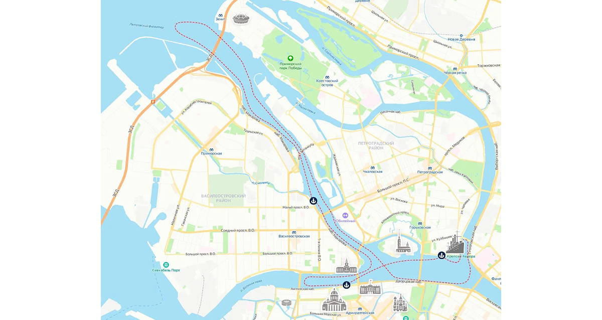 прогулка Просторы Невы