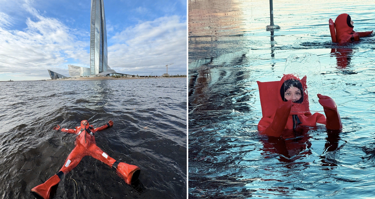 Айс-флоатинг в Финском заливе
