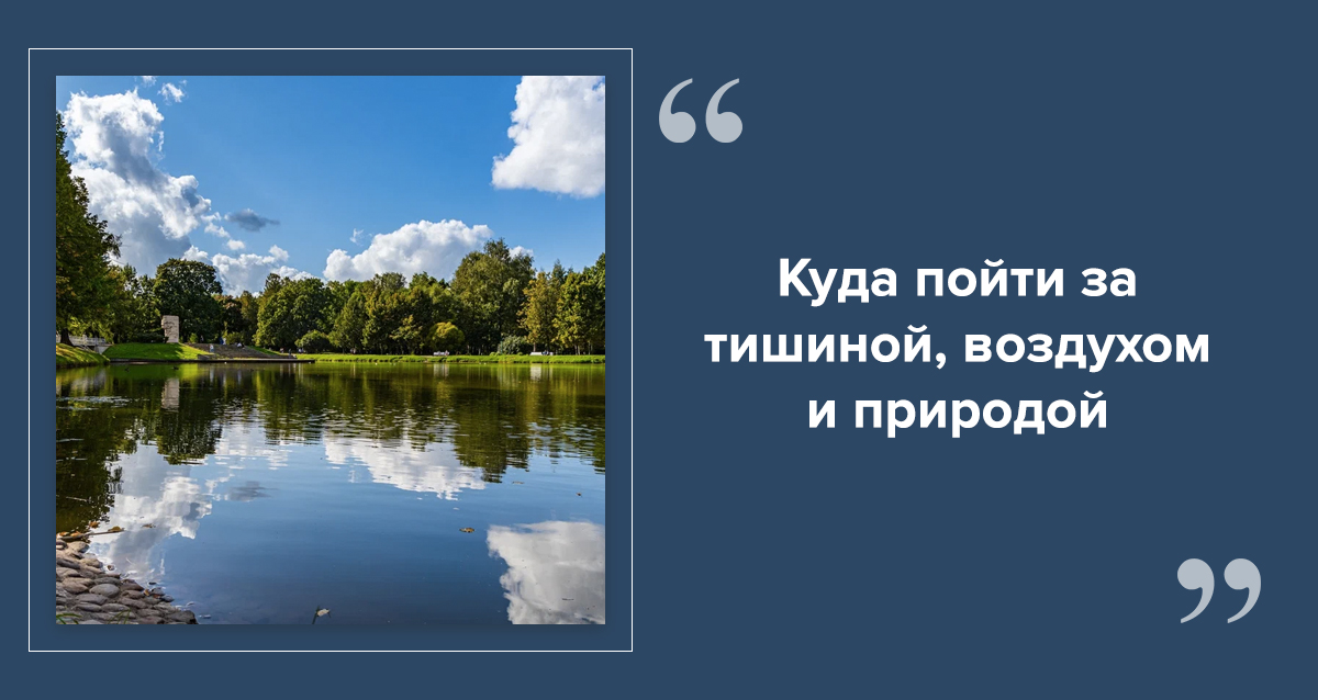 зеленые места Петербурга