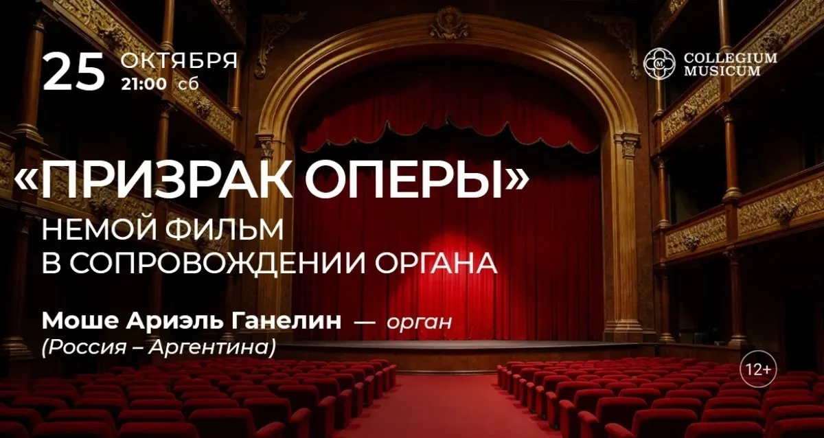 Скидка 30% на концерт «"Призрак оперы": немой фильм в сопровождении органа»