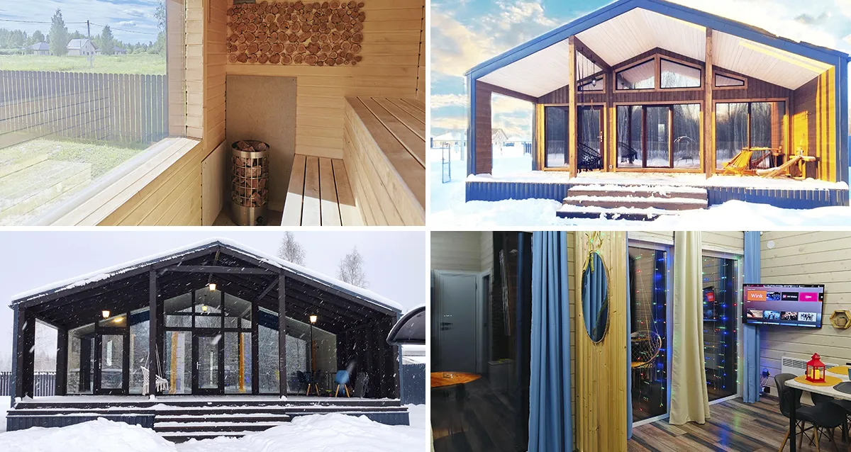 От 3450 р. за отдых в «Коттеджах в Рижской Поляне»