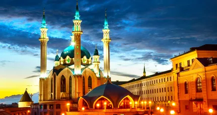 От 1100 р. за автобусно-пешеходную экскурсия «Ночная Казань»