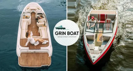 5999 р. за аренду катеров с капитаном от компании Grin Boat