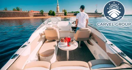 6500 р. за прогулку на катере с капитаном от компании Carvel