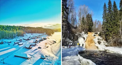 От 7950 р. за тур на 2 дня «Парк Рускеала, водопады и берег Ладоги»