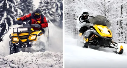 Скидка 50% на прокат снегохода