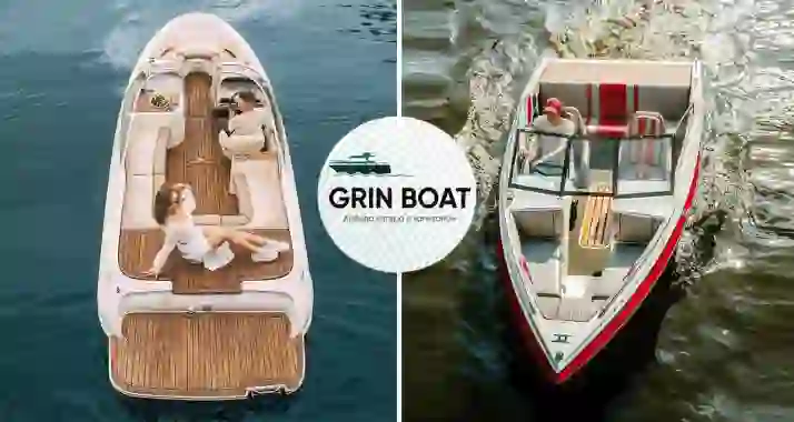 5999 р. за аренду катеров с капитаном от компании Grin Boat
