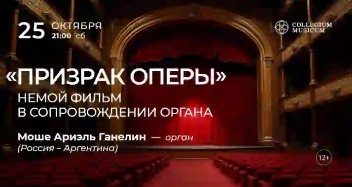 Скидка 30% на концерт «"Призрак оперы": немой фильм в сопровождении органа»