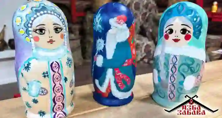 Скидки 30% на новогодний мастер-класс по росписи матрешки с чаепитием