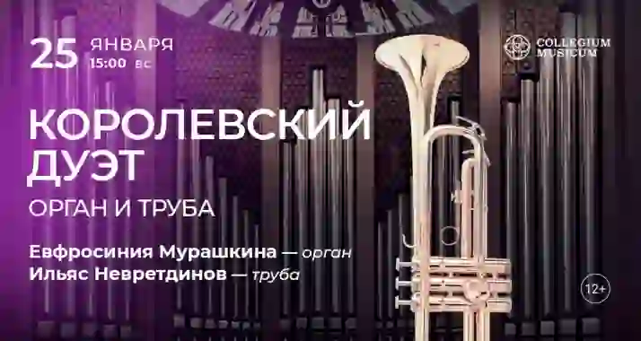 Скидка 30% на концерт «Королевский дуэт: орган и труба»