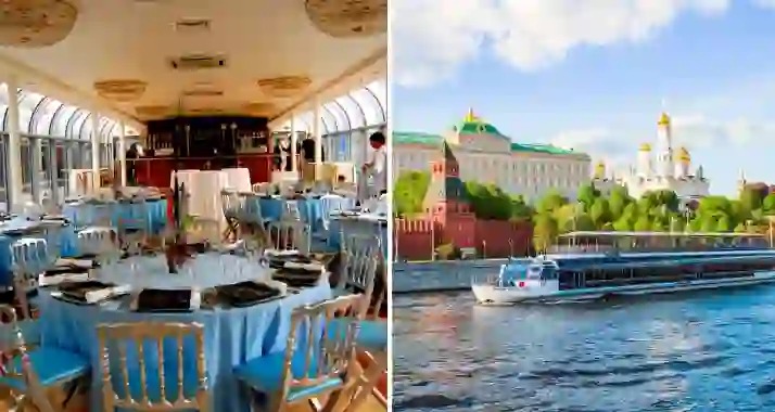 Скидки до 55% на прогулку по Москве-реке на теплоходе